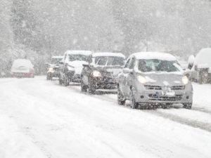 Inclement weather is a challenge for seniors. Don't drive. Get a driver.