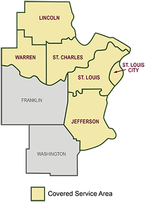 Service Area Map - Missouri