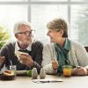 Senior Couple enjoying lunch together.
